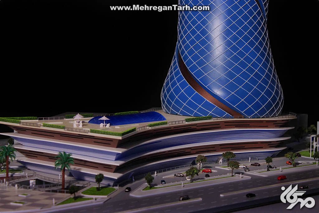 ماکت آرمودو پلازا  armudu plaza - مهرگان طرح